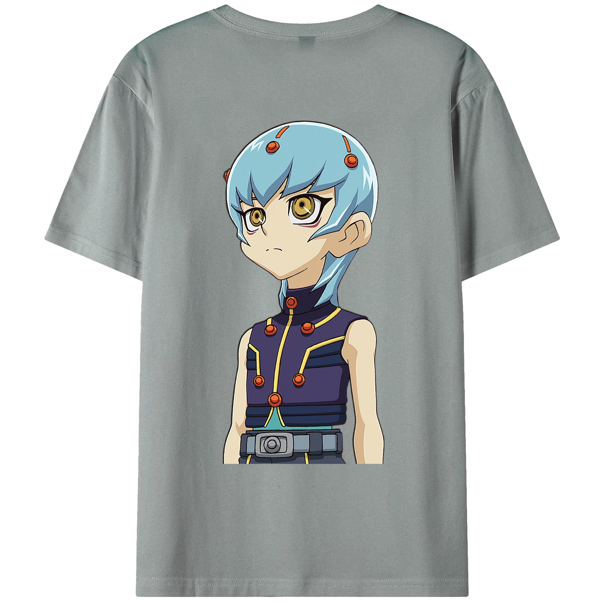 （画像用） 遊☆戯☆王 Yu-Gi-Oh! 綿100％ メンズ半袖Tシャツ（バックプリント） 通気性